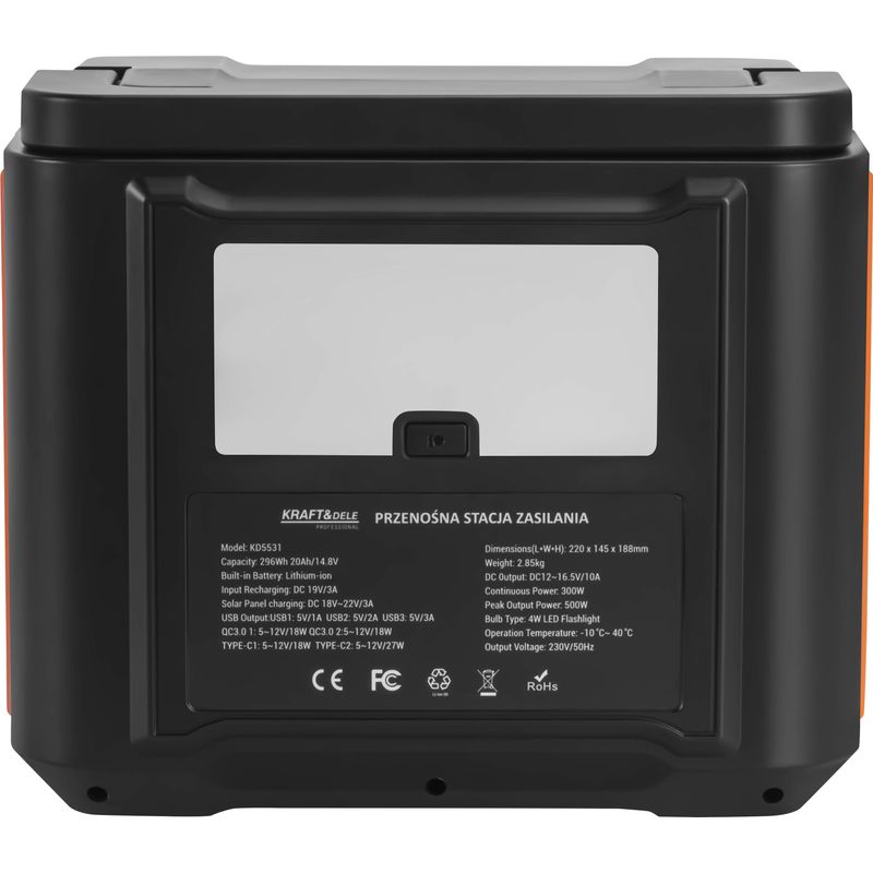 Casa si Gradina - Electrice - Accesorii electrice - Stabilizatoare tensiune si ups - Statie de alimentare portabila 300W, Kraft&Dele , KD5531 - Infinity.ro