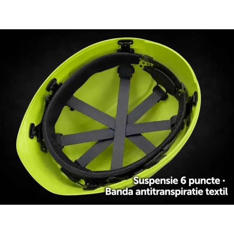 Casa si Gradina - Constructii - Echipamente de lucru - Casca protectia muncii - Casca protectie Reis KAS-LIFT EN 397 ABS Suspensie 6 puncte Reglabila Rosu - Infinity.ro
