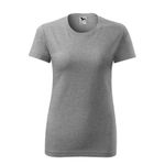 Fashion, accesorii si bijuterii - Femei - Imbracaminte femei - Tricouri si topuri femei - Tricou dama Malfini Classic New 133, bumbac, maneca scurta S Gri - Infinity.ro