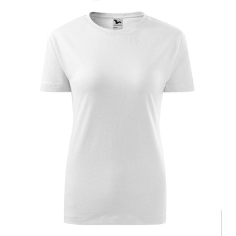 Fashion, accesorii si bijuterii - Femei - Imbracaminte femei - Tricouri si topuri femei - Tricou dama Malfini Classic New 133, bumbac, maneca scurta XL Alb - Infinity.ro