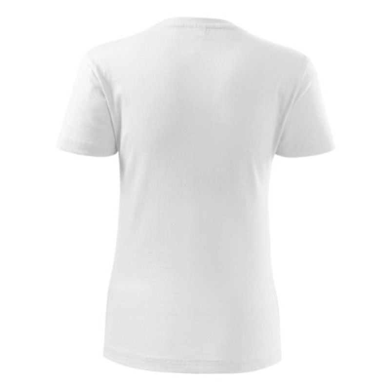Fashion, accesorii si bijuterii - Femei - Imbracaminte femei - Tricouri si topuri femei - Tricou dama Malfini Classic New 133, bumbac, maneca scurta XL Alb - Infinity.ro