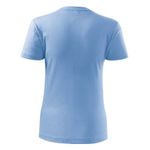 Fashion, accesorii si bijuterii - Femei - Imbracaminte femei - Tricouri si topuri femei - Tricou dama Malfini Classic New 133, bumbac, maneca scurta S Albastru - Infinity.ro