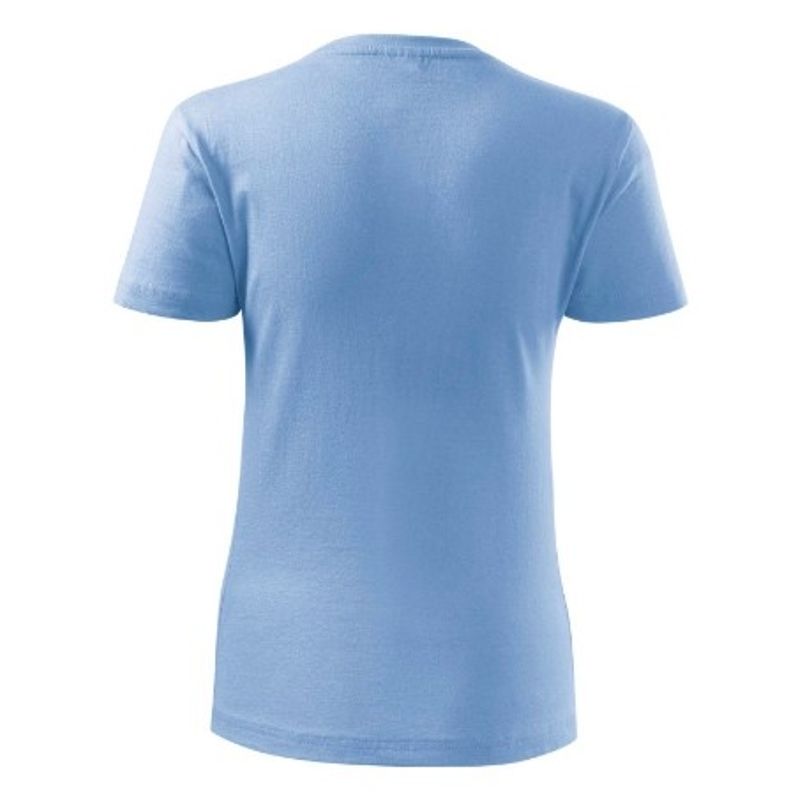 Fashion, accesorii si bijuterii - Femei - Imbracaminte femei - Tricouri si topuri femei - Tricou dama Malfini Classic New 133, bumbac, maneca scurta S Albastru - Infinity.ro