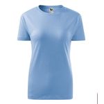 Fashion, accesorii si bijuterii - Femei - Imbracaminte femei - Tricouri si topuri femei - Tricou dama Malfini Classic New 133, bumbac, maneca scurta S Albastru - Infinity.ro