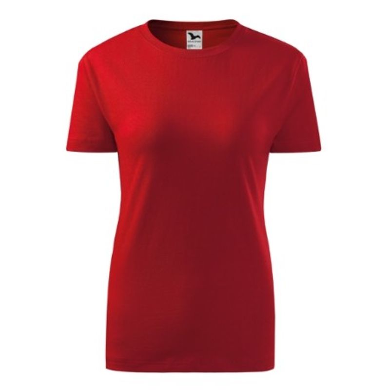 Fashion, accesorii si bijuterii - Femei - Imbracaminte femei - Tricouri si topuri femei - Tricou dama Malfini Classic New 133, bumbac, maneca scurta S roşu - Infinity.ro