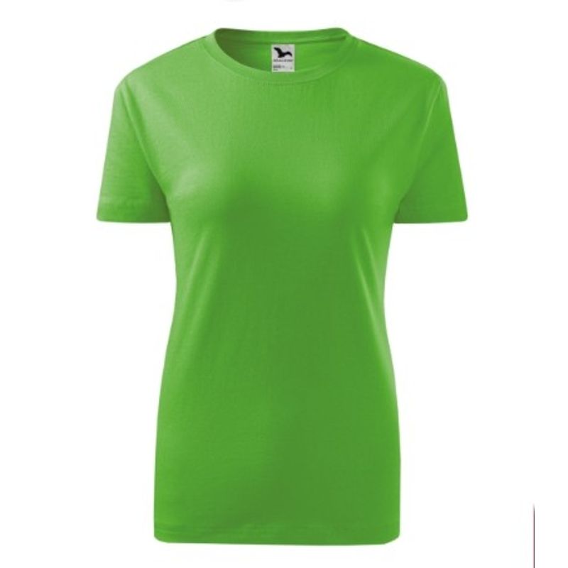 Fashion, accesorii si bijuterii - Femei - Imbracaminte femei - Tricouri si topuri femei - Tricou dama Malfini Classic New 133, bumbac, maneca scurta S Verde mar - Infinity.ro