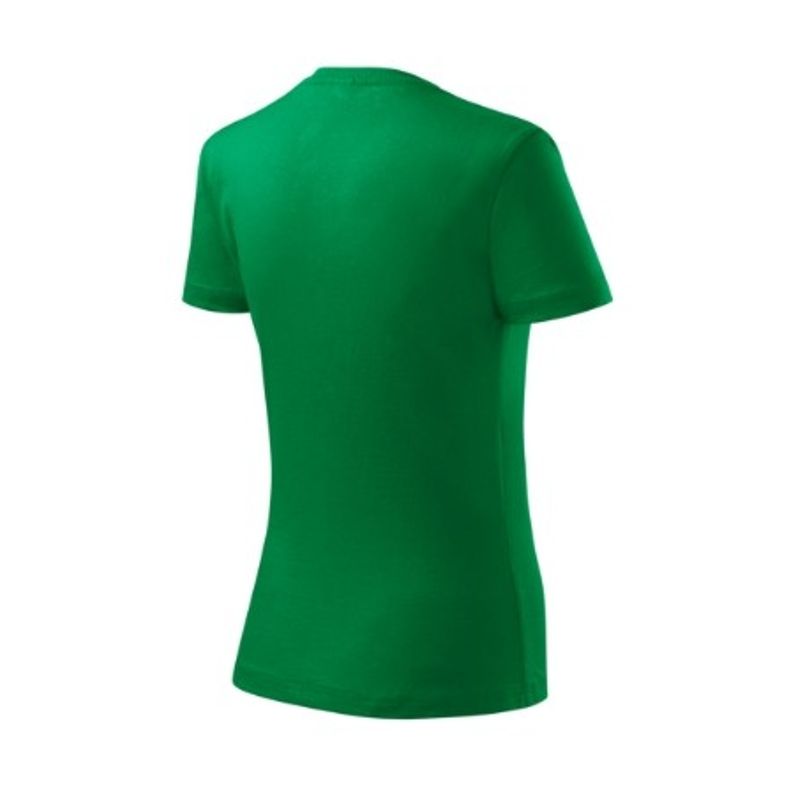 Fashion, accesorii si bijuterii - Femei - Imbracaminte femei - Tricouri si topuri femei - Tricou dama Malfini Classic New 133, bumbac, maneca scurta XS Verde mediu - Infinity.ro