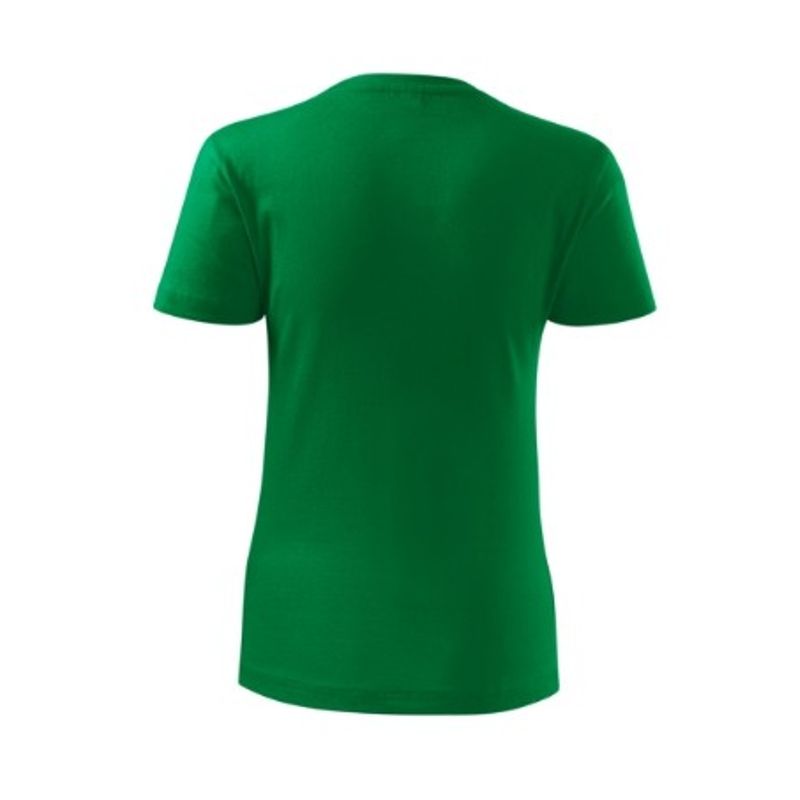Fashion, accesorii si bijuterii - Femei - Imbracaminte femei - Tricouri si topuri femei - Tricou dama Malfini Classic New 133, bumbac, maneca scurta Verde mediu 2XL - Infinity.ro