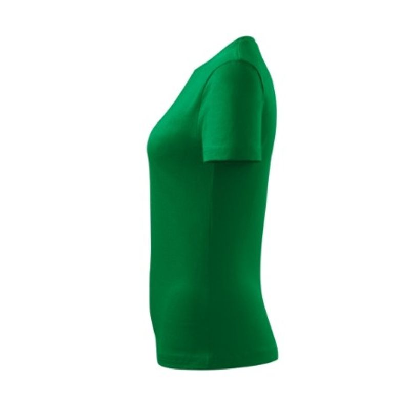 Fashion, accesorii si bijuterii - Femei - Imbracaminte femei - Tricouri si topuri femei - Tricou dama Malfini Classic New 133, bumbac, maneca scurta Verde mediu 2XL - Infinity.ro
