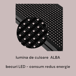Casa si Gradina - Corpuri si surse de iluminat - Iluminat comercial si industrial - Corpuri iluminat comercial - Panou reclama afisaj luminos, 100x20x5 cm, mesaj culoare alba, programabil Android/Apple, comutator temporizator, mesaj stationar/derulabil, consum redus, alimentare 220V, uz intern/extern - Infinity.ro