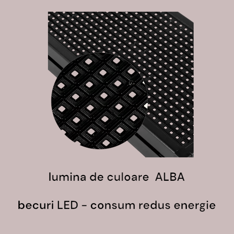 Casa si Gradina - Corpuri si surse de iluminat - Iluminat comercial si industrial - Corpuri iluminat comercial - Panou reclama afisaj luminos, 100x20x5 cm, mesaj culoare alba, programabil Android/Apple, comutator temporizator, mesaj stationar/derulabil, consum redus, alimentare 220V, uz intern/extern - Infinity.ro
