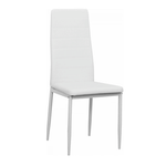 Casa si Gradina - Mobilier - Scaune si fotolii - Scaune - Scaun, piele eco alba/metal alb, COLETA NOVA - Infinity.ro