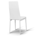 Casa si Gradina - Mobilier - Scaune si fotolii - Scaune - Scaun, piele eco alba/metal alb, COLETA NOVA - Infinity.ro