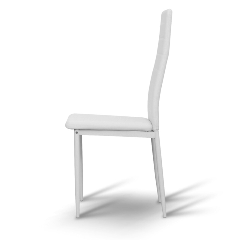 Casa si Gradina - Mobilier - Scaune si fotolii - Scaune - Scaun, piele eco alba/metal alb, COLETA NOVA - Infinity.ro