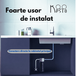 Casa si Gradina - Sanitare - Instalatii hidro - Sisteme filtrare instalatii - Filtru de apa Koopsio Q1, Sistem de filtrare sub chiuveta, carbon activ - Infinity.ro