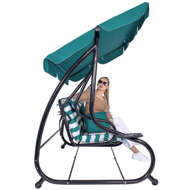 Casa si Gradina - Gradina si terasa - Balansoare si hamace - Balansoare - Balansoar leagan pat 4 persoane Sersimo Roma, sarcina 300kg - Infinity.ro
