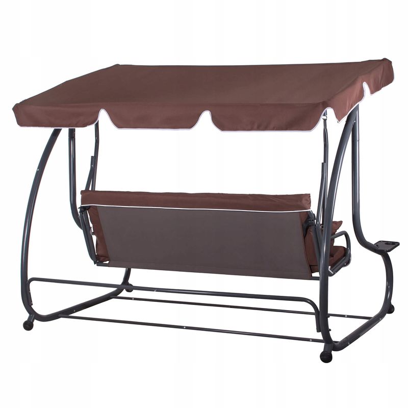 Casa si Gradina - Gradina si terasa - Balansoare si hamace - Balansoare - Balansoar leagan pat 4 persoane Sersimo Atena, GS4, greutate maxima 280kg - Infinity.ro