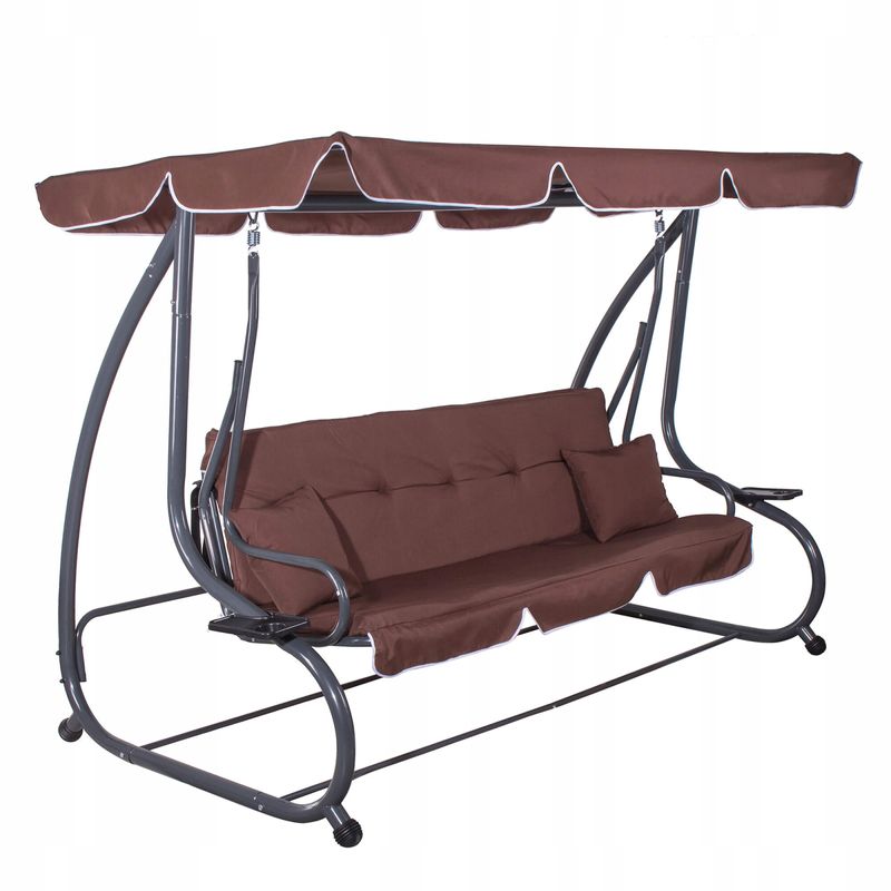 Casa si Gradina - Gradina si terasa - Balansoare si hamace - Balansoare - Balansoar leagan pat 4 persoane Sersimo Atena, GS4, greutate maxima 280kg - Infinity.ro