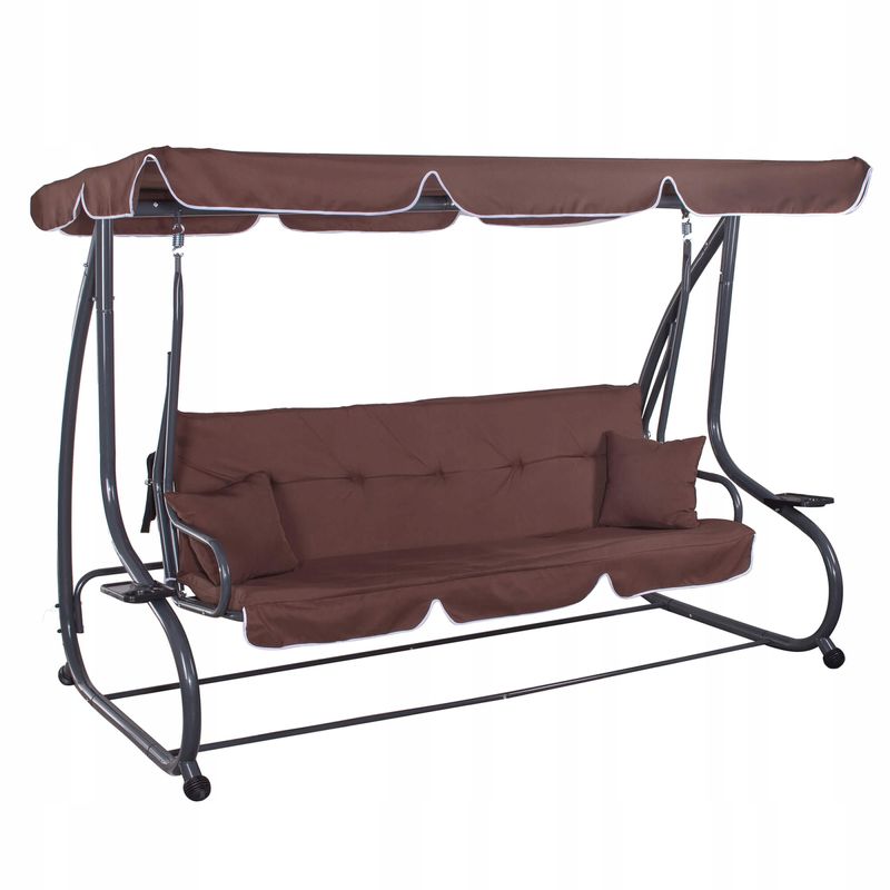Casa si Gradina - Gradina si terasa - Balansoare si hamace - Balansoare - Balansoar leagan pat 4 persoane Sersimo Atena, GS4, greutate maxima 280kg - Infinity.ro