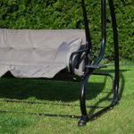 Casa si Gradina - Gradina si terasa - Balansoare si hamace - Balansoare - Balansoar leagan pat 4 persoane Sersimo Lisabona, GS3E, greutate maxima 280kg - Infinity.ro
