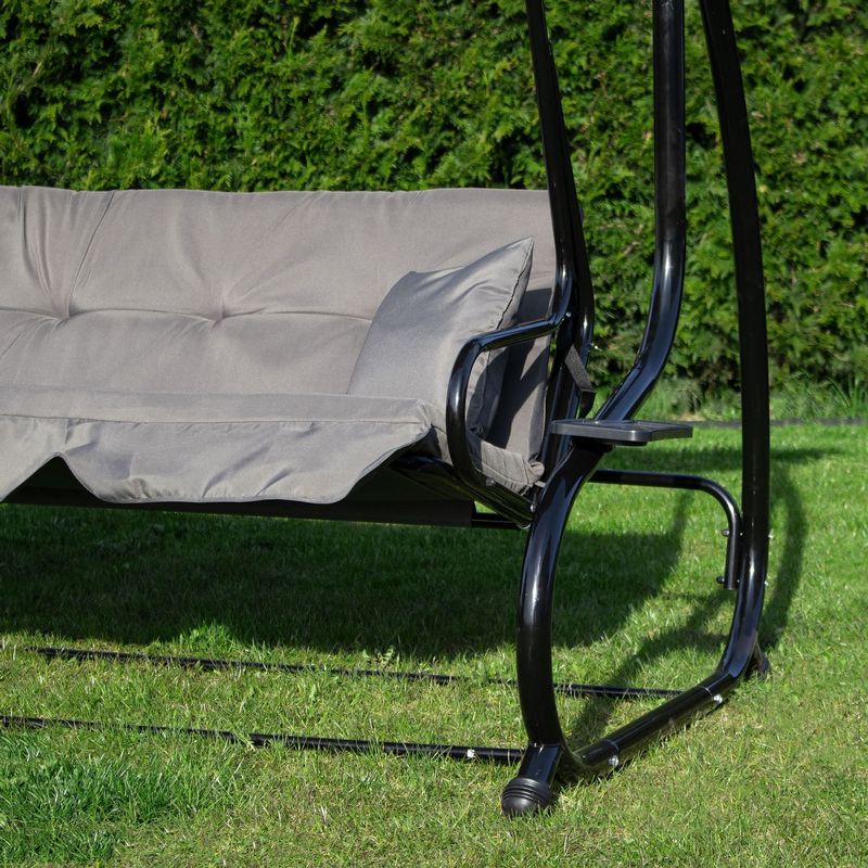 Casa si Gradina - Gradina si terasa - Balansoare si hamace - Balansoare - Balansoar leagan pat 4 persoane Sersimo Lisabona, GS3E, greutate maxima 280kg - Infinity.ro