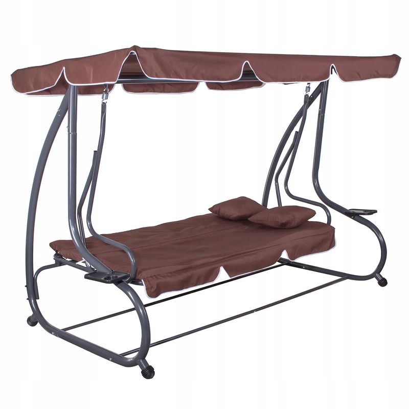 Casa si Gradina - Gradina si terasa - Balansoare si hamace - Balansoare - Balansoar leagan pat 4 persoane Sersimo Atena, GS4, greutate maxima 280kg - Infinity.ro
