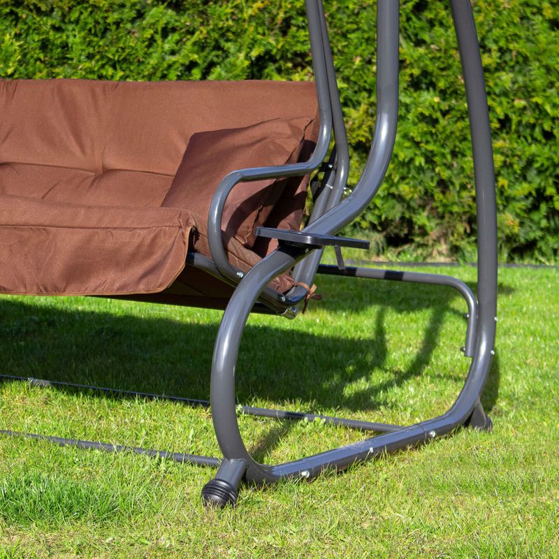 Casa si Gradina - Gradina si terasa - Balansoare si hamace - Balansoare - Balansoar leagan pat 4 persoane Sersimo Atena, GS4, greutate maxima 280kg - Infinity.ro