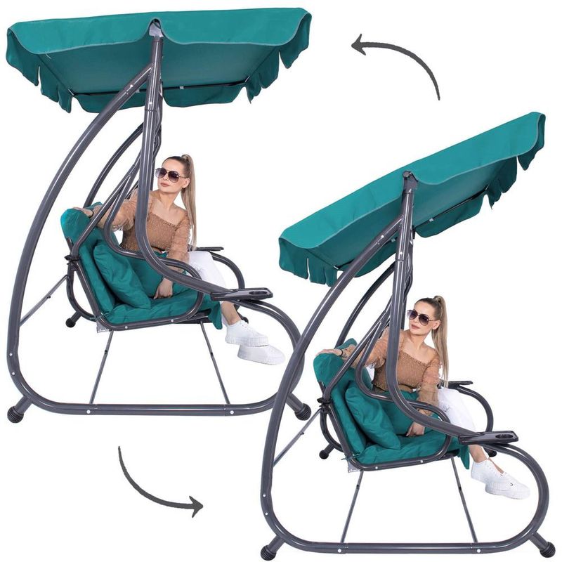 Casa si Gradina - Gradina si terasa - Balansoare si hamace - Balansoare - Balansoar leagan pat 3 persoane Sersimo Sardinia, 280kg - Infinity.ro