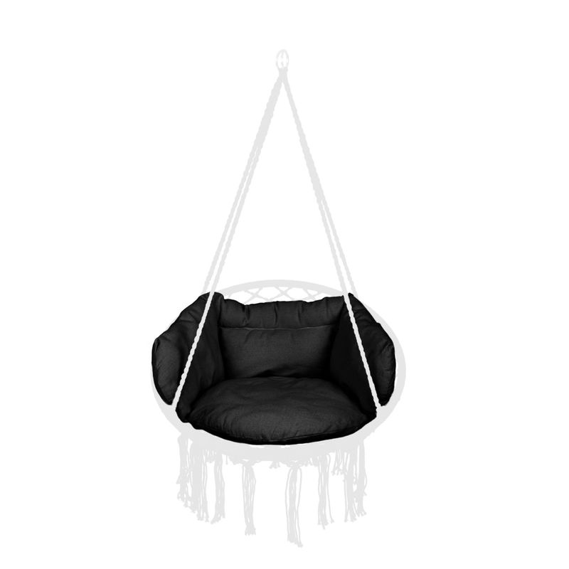 Casa si Gradina - Gradina si terasa - Balansoare si hamace - Balansoare - Perna pentru scaun rotund tip leagan suspendat, negru - Infinity.ro