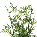 Casa si Gradina - Decoratiuni - Obiecte decorative - Plante artificiale - Planta artificiala bambus cu ghiveci teracota, frunze poliester, aspect natural, fara intretinere, 36x36x76 cm, verde - Infinity.ro