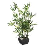 Casa si Gradina - Decoratiuni - Obiecte decorative - Plante artificiale - Planta artificiala bambus cu ghiveci teracota, frunze poliester, aspect natural, fara intretinere, 36x36x76 cm, verde - Infinity.ro
