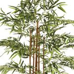 Casa si Gradina - Decoratiuni - Obiecte decorative - Plante artificiale - Planta artificiala bambus cu ghiveci, frunzis bogat poliester, aspect natural, fara intretinere, 105x98x185 cm, verde - Infinity.ro