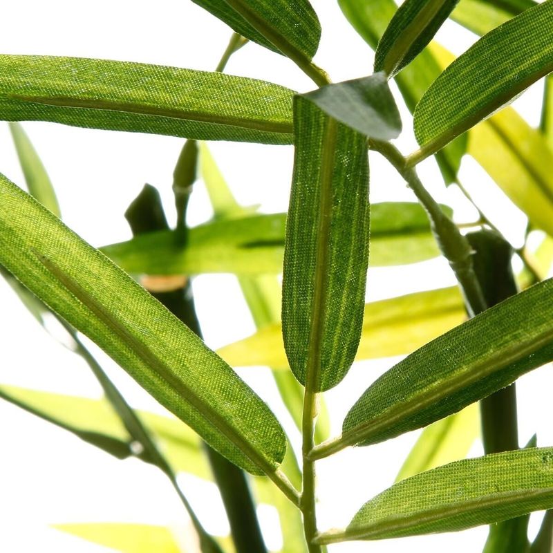 Casa si Gradina - Decoratiuni - Obiecte decorative - Plante artificiale - Planta artificiala bambus cu ghiveci, poliester si teracota, fara intretinere, 36x35x36 cm, verde - Infinity.ro