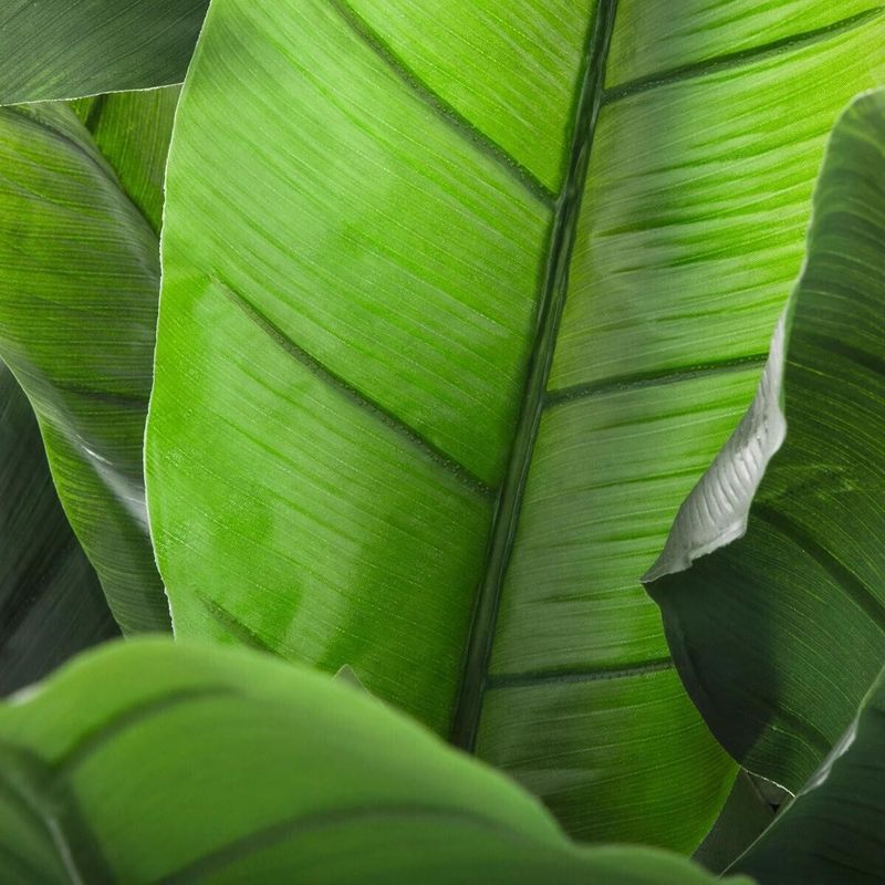 Casa si Gradina - Decoratiuni - Obiecte decorative - Plante artificiale - Planta artificiala bananier cu ghiveci, frunze EVA/PE bogate, aspect tropical exotic, fara intretinere, 116x116x168 - Infinity.ro