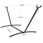 Casa si Gradina - Gradina si terasa - Balansoare si hamace - Balansoare - Suport metalic pentru hamac Sersimo, max 150 kg, cu geanta - Infinity.ro