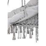 Casa si Gradina - Gradina si terasa - Balansoare si hamace - Balansoare - Scaun rotund tip leagan suspendat cu perna Confort Plus, casa sau gradina, gri - Infinity.ro