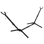 Casa si Gradina - Gradina si terasa - Balansoare si hamace - Balansoare - Suport hamac din metal cu husa transport, reglabil pe inaltime si lungime, 270x99x95 cm, negru - Infinity.ro