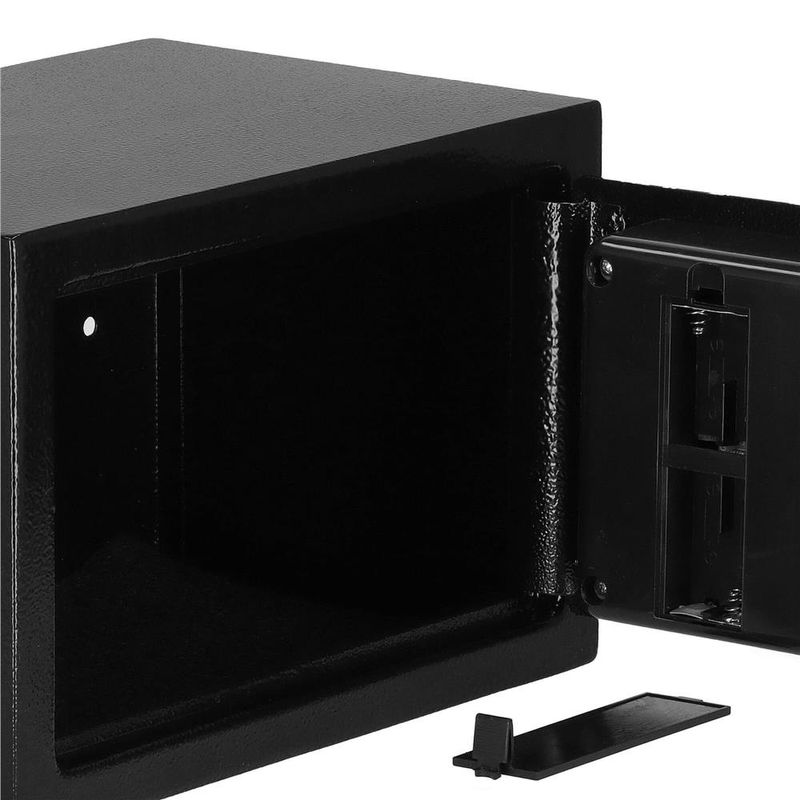 Casa si Gradina - Constructii - Depozitare, transport si protectie - Seifuri si casete de valori - Seif electronic standard cu cifru si cheie, 200x310x200 mm, Otel, Negru - Infinity.ro