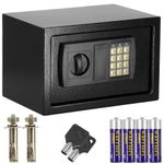 Casa si Gradina - Constructii - Depozitare, transport si protectie - Seifuri si casete de valori - Seif electronic standard cu cifru si cheie, 200x310x200 mm, Otel, Negru - Infinity.ro