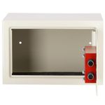Casa si Gradina - Constructii - Depozitare, transport si protectie - Seifuri si casete de valori - Seif standard cu cheie otel 2 chei incluse dibluri montare, 200x310x200 mm, rezistent, bej - Infinity.ro