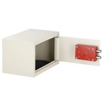 Casa si Gradina - Constructii - Depozitare, transport si protectie - Seifuri si casete de valori - Seif standard cu cheie otel 2 chei incluse dibluri montare, 200x310x200 mm, rezistent, bej - Infinity.ro