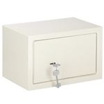 Casa si Gradina - Constructii - Depozitare, transport si protectie - Seifuri si casete de valori - Seif standard cu cheie otel 2 chei incluse dibluri montare, 200x310x200 mm, rezistent, bej - Infinity.ro