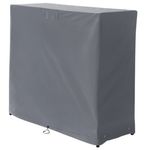 Casa si Gradina - Gradina si terasa - Gratare si accesorii - Gratare de gradina - Husa protectie gratar, polietilena rezistenta UV, impermeabila, 126x55x112 cm, gri - Infinity.ro