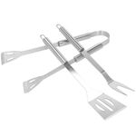 Casa si Gradina - Gradina si terasa - Gratare si accesorii - Gratare de gradina - Set accesorii gratar inox 20 piese cu furculita spatula cleste perie, rezistente la caldura, husa transport inclusa - Infinity.ro
