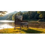 Casa si Gradina - Gradina si terasa - Gratare si accesorii - Gratare de gradina - Gratar portabil pliabil tip valiza pentru camping, cu accesorii de gratar incluse, 45x30x30 cm - Infinity.ro