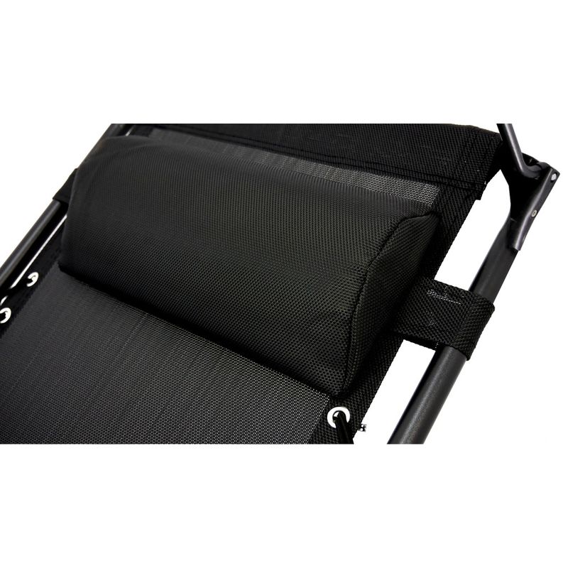 Casa si Gradina - Gradina si terasa - Mobilier exterior - Scaune si sezlonguri gradina - Sezlong pliabil cu parasolar SERSIMO, 85x77x150cm, Negru - Infinity.ro