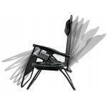 Casa si Gradina - Gradina si terasa - Mobilier exterior - Scaune si sezlonguri gradina - Sezlong pliabil cu parasolar SERSIMO, 85x77x150cm, Negru - Infinity.ro