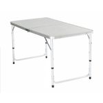 Casa si Gradina - Gradina si terasa - Mobilier exterior - Seturi mobila gradina - Set masa pliabila reglabila si 4 scaune, tip valiza, gri, 120x60cm - Infinity.ro