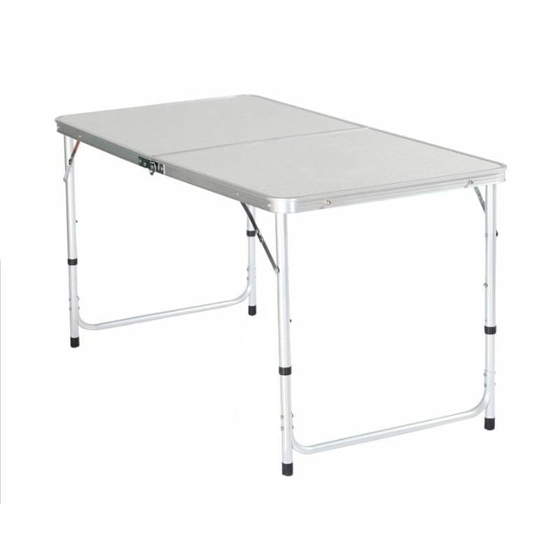 Casa si Gradina - Gradina si terasa - Mobilier exterior - Seturi mobila gradina - Set masa pliabila reglabila si 4 scaune, tip valiza, gri, 120x60cm - Infinity.ro