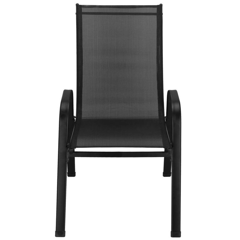 Casa si Gradina - Gradina si terasa - Mobilier exterior - Seturi mobila gradina - Set mobilier gradina, 2 scaune si masa rotunda, blat sticla, cadru metalic, 60x70 cm, negru - Infinity.ro